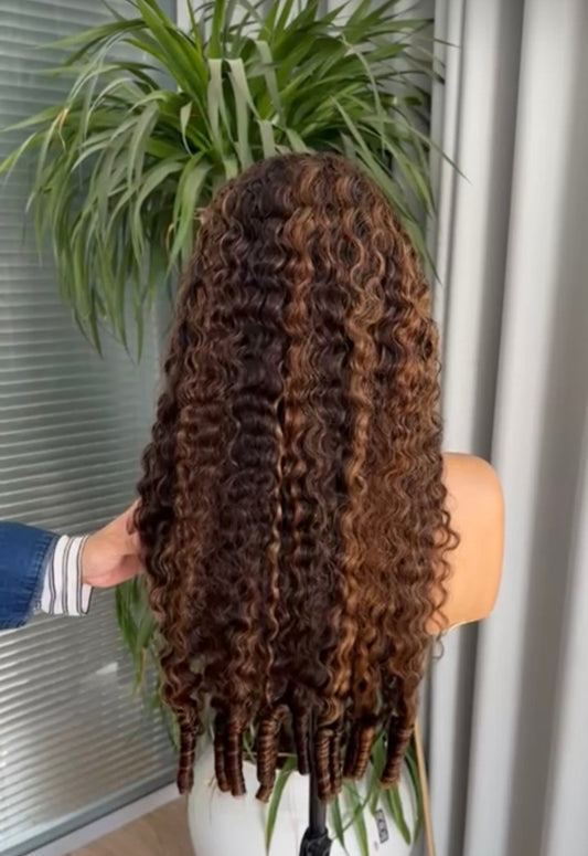 BURMESE HIGHLIGHTED  FRONTAL WIG